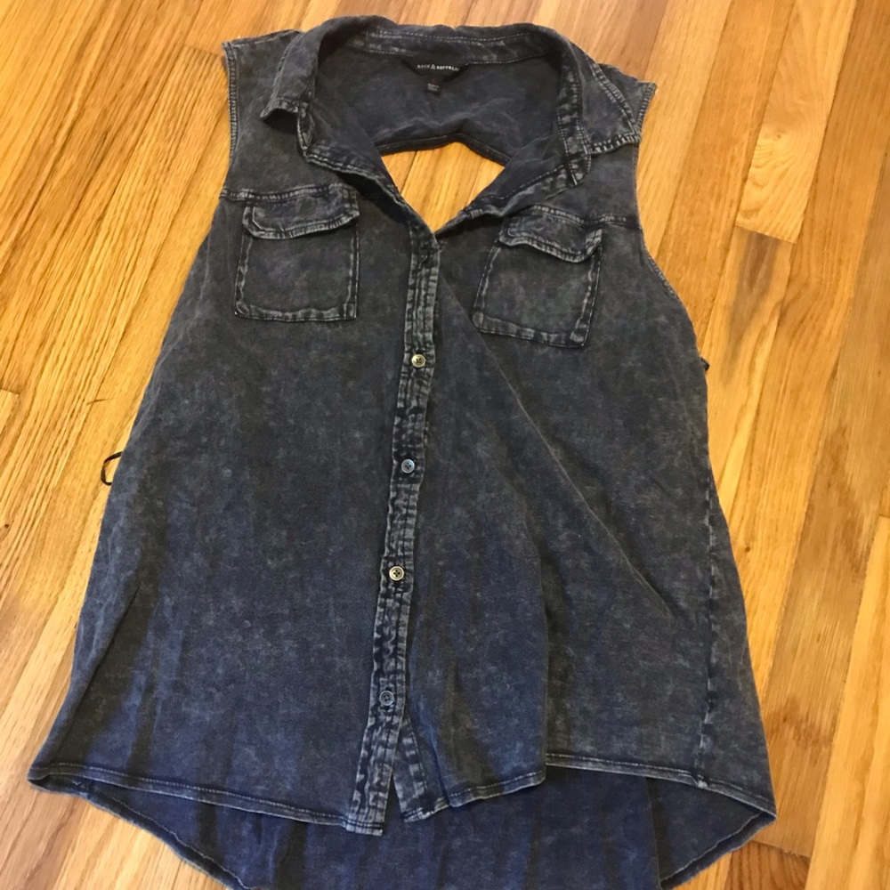 4/$25 Women's Rock & Republic High Low Tank Top